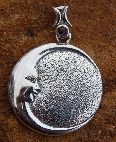 MOTHER MOON, SILVER PENDANT