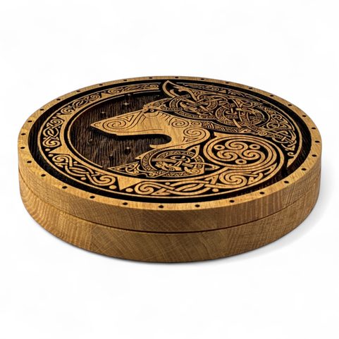 FENRIR, FUTHARK RUN SET AND GIFT BOX SMALL, 21 CM