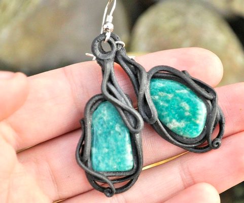AMAZONITE EARRINGS