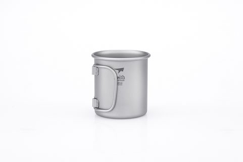 TI3200 SINGLE-WALL TITANIUM MUG WITH FOLDING HANDLE