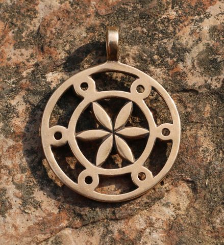 SLAVIC SUN, BRONZE PENDANT