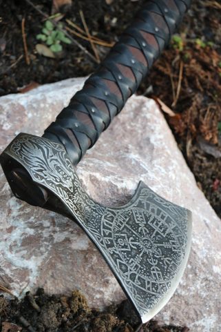 FENRIR, ETCHED VIKING AXE