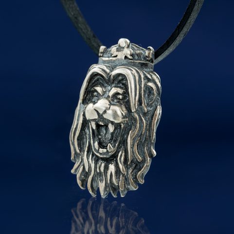 BOHEMIAN LION, PENDANT, STERLING SILVER