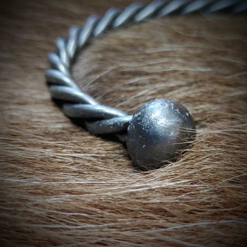 HAND FORGED TWISTED STEEL BRACELET