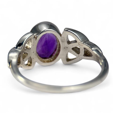 CELTIC KNOT, RING, AMETHYST SILVER 925/1000