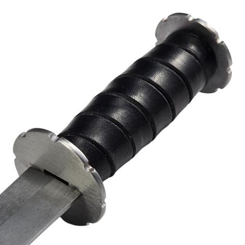 RONDEL OR BOLLOCK DAGGER KUTTENBERG, 14TH CENTURY, BLUNT REPLICA, BLACK