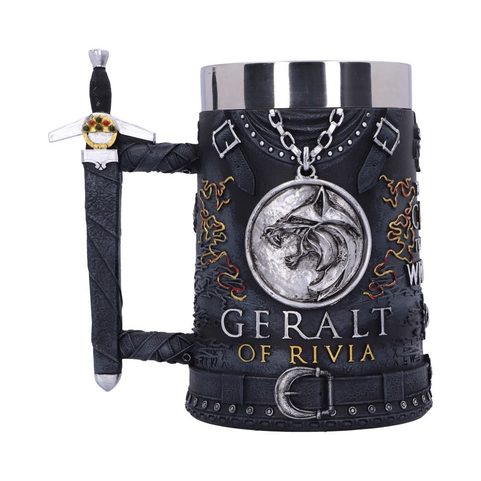 THE WITCHER GERALT OF RIVIA TANKARD 15.5CM