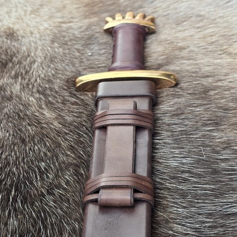 SCABBARD FOR VIKING SWORD, LEATHER