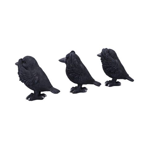 THREE WISE RAVENS 8.7CM