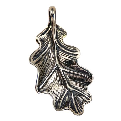FEUILLE DE CHÊNE, PENDENTIF, ARGENT 925
