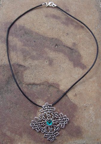 LARGE SILVER PLATED CELTIC CROSS