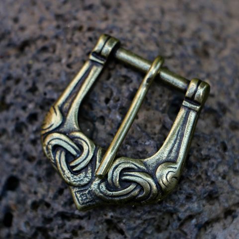 VIKING BUCKLE, KNOTTED ART, TIN ALLOY