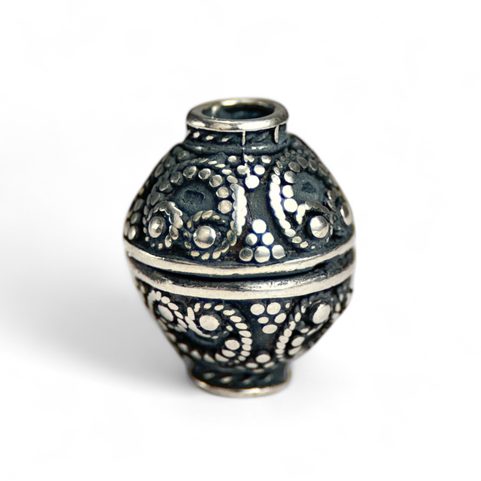 SILVER SLAVIC GOMB, BEAD, SILVER 925