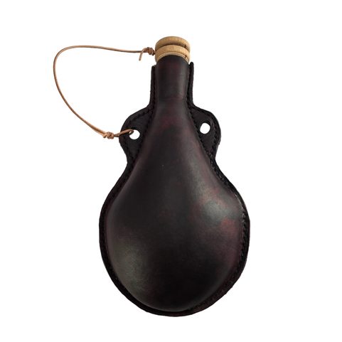 BOUTEILLE EN CUIR, 0,5 L, RÉPLIQUE DÉCORATIVE