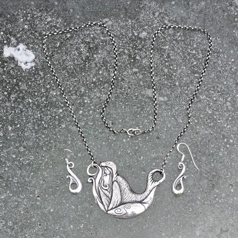 SELKIE, NECKLACE, STERLING SILVER 925/1000