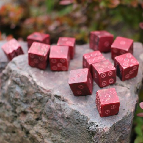 GAMING DICE - RED, 1 PIECE