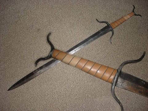 CELTIC TWO HANDED HORSEMAN SWORD - FORGED, FANTASY REPLICA