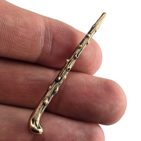 SHILLELAGH, IRISH WALKING STICK, PENDANT, BRONZE