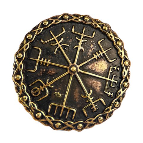 VEGVISIR - BRONZE BROOCH