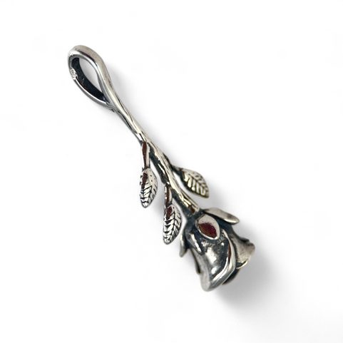 DESERT ROSE, ROSE, SILVER PENDANT, AG 925/1000