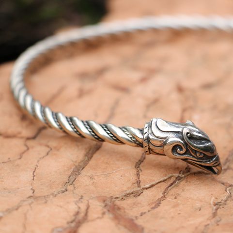 GRIFFIN, MASSIVE SILVER TORC