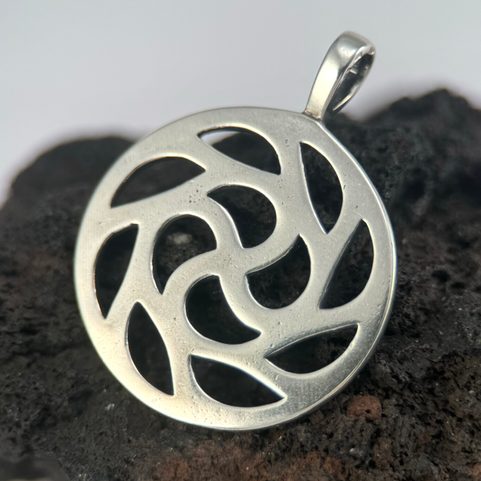 SONNENSYMBOL, ANHÄNGER SILBER 925