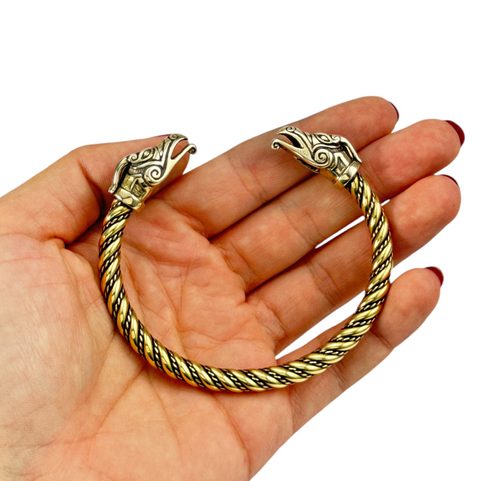 CELTIC DRAGON, BRASS BRACELET
