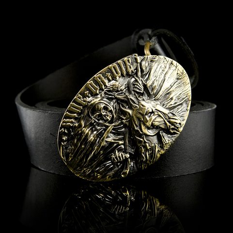 RIDE OR DIE, BOUCLE DE CEINTURE, LAITON