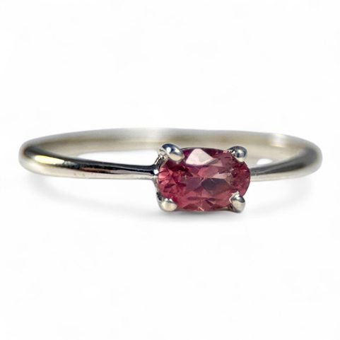 LORIEN, BAGUE, TOURMALINE ROSE, ARGENT 925/1000
