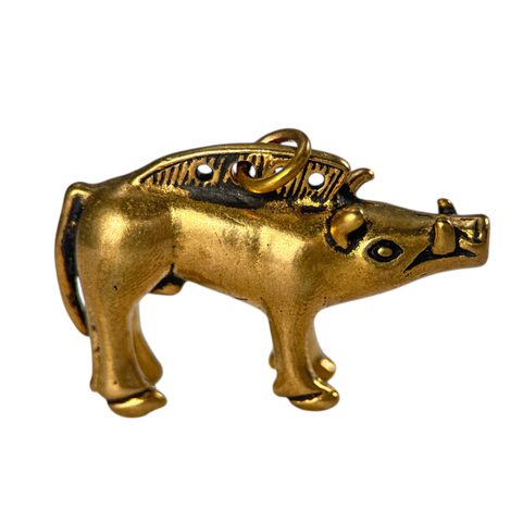 CELTIC BOAR FROM BIBRACTE, AMULET, BRONZE