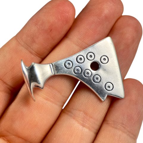 AXE OF PERUN, SILVER SLAVIC TALISMAN, AG 925