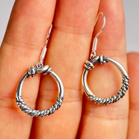 VIKING, SILVER EARRINGS, AG 925
