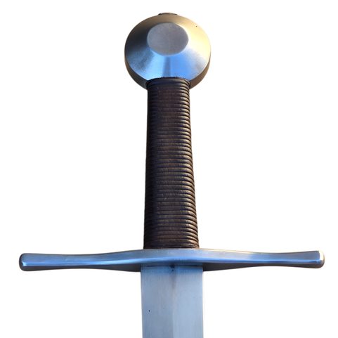 SION, ÉPÉE À UNE MAIN, XIVE–XVE SIÈCLE, FULL TANG, MARRON