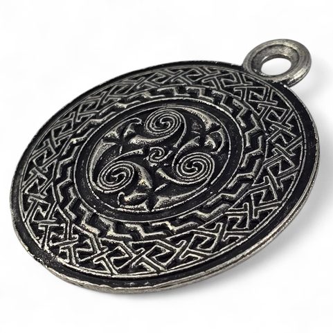 CELTIC TRISKEL, PENDANT, ZINC