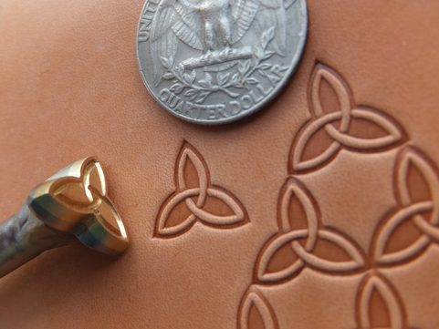 CELTIC TRIQUETRA, LEATHER STAMP