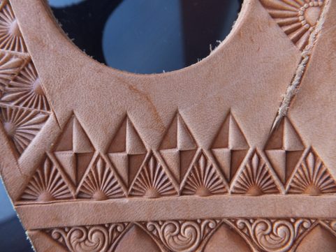 SUN, LEATHER STAMP
