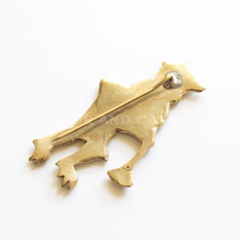 DEVIL WITH BAGPIPES, MEDIEVAL PILGRIM BADGE