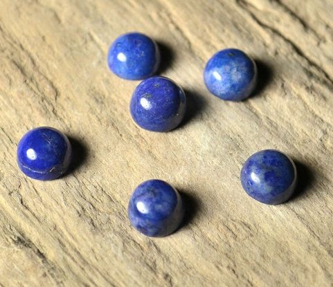 LAPIS LAZULI, CABOCHON - MUGGEL 3 MM