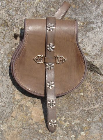 LEATHER SLAVIC OR HUNGARIAN BELT BAG
