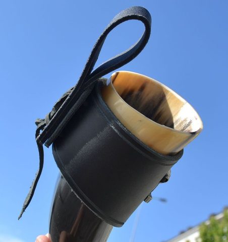 THOR'S HAMMER, LEATHER HORN HOLDER