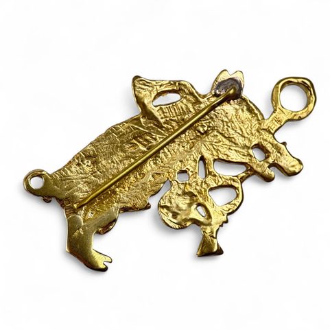 WILD BOAR - BAGPIPER, MEDIEVAL PILGRIM BADGE