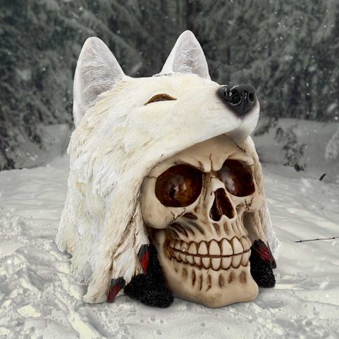 WHITE WOLF 15.6CM, FIGURINE