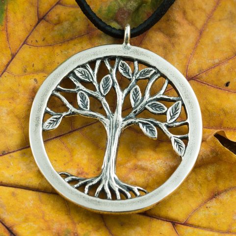 TREE OF LIFE PENDANT - LARGE, STERLING SILVER