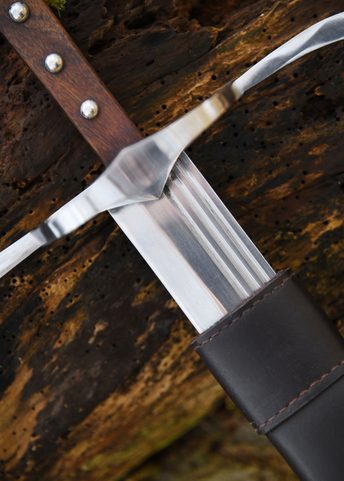 GERMAN LANGMESSER WITH LEATHER SHEATH 1510