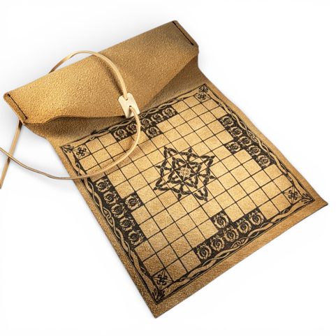 HNEFATAFL OR TAFL, VIKING BOARD GAME - LEATHER CASE ONLY