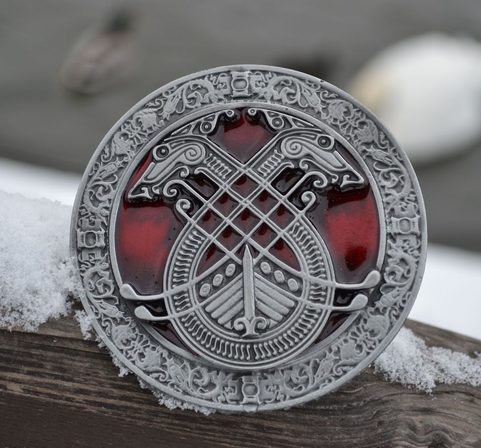 VIKING WARRIOR SHIP, BELT BUCKLE