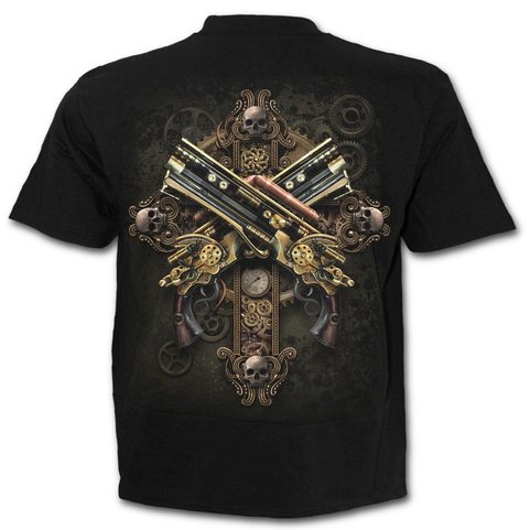 STEAMPUNK SKELETON - T-SHIRT BLACK