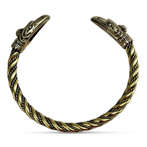 THUNDER BIRD, BRACELET, BRASS