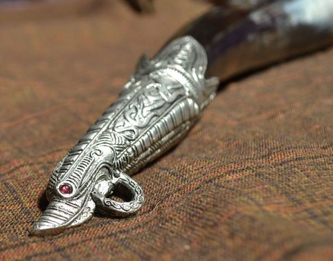 CORNE DE VIKING AVEC MANCHE EN ÉTAIN, SHETLAND, ECOSSE - 0.4 L