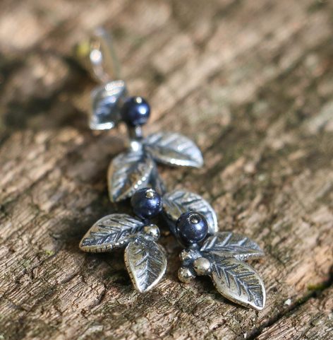 BLAUBEERE, ANHÄNGER, SILBER 925